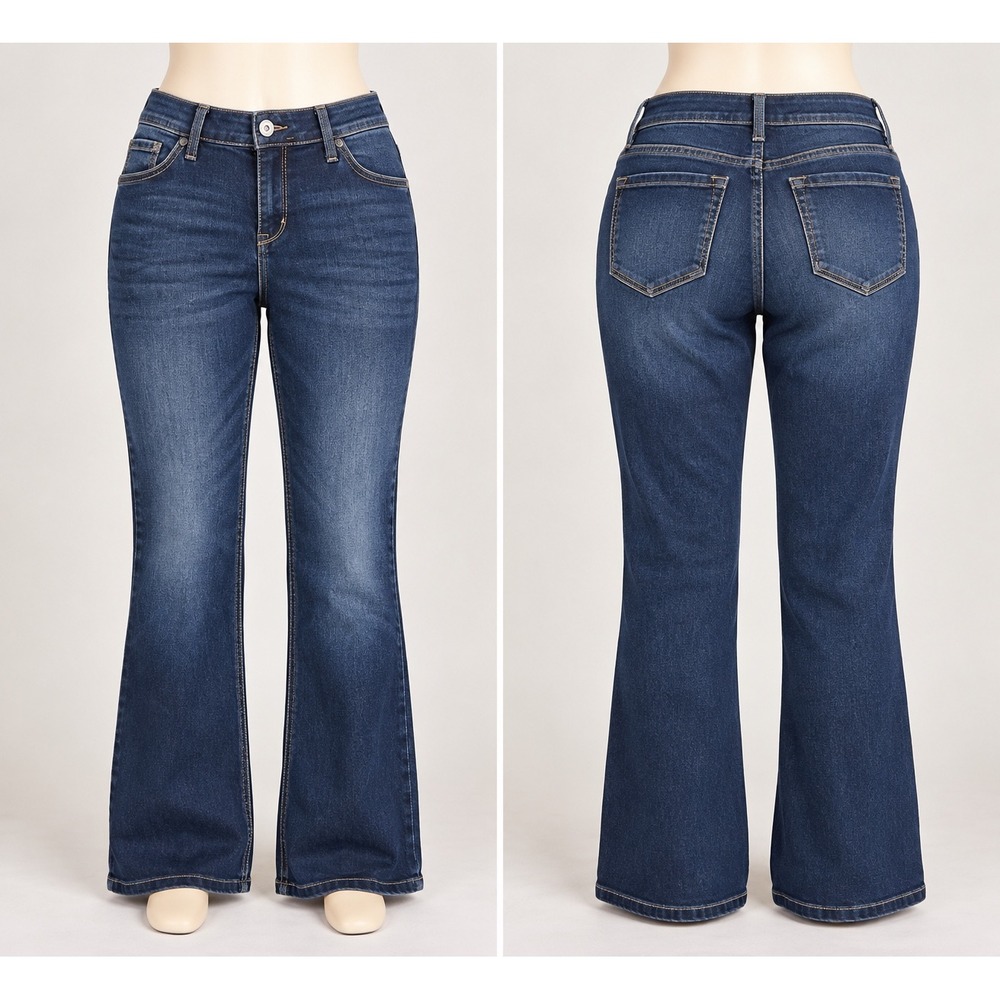 Torrid Luxe Slim Boot Jeans Womens 16S Dark Wash Denim Mid Rise Stretch
